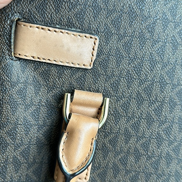 MICHAEL KORS|HAMILTON KORS STUDIO LG EW satchel brown logo - Picture 11 of 15